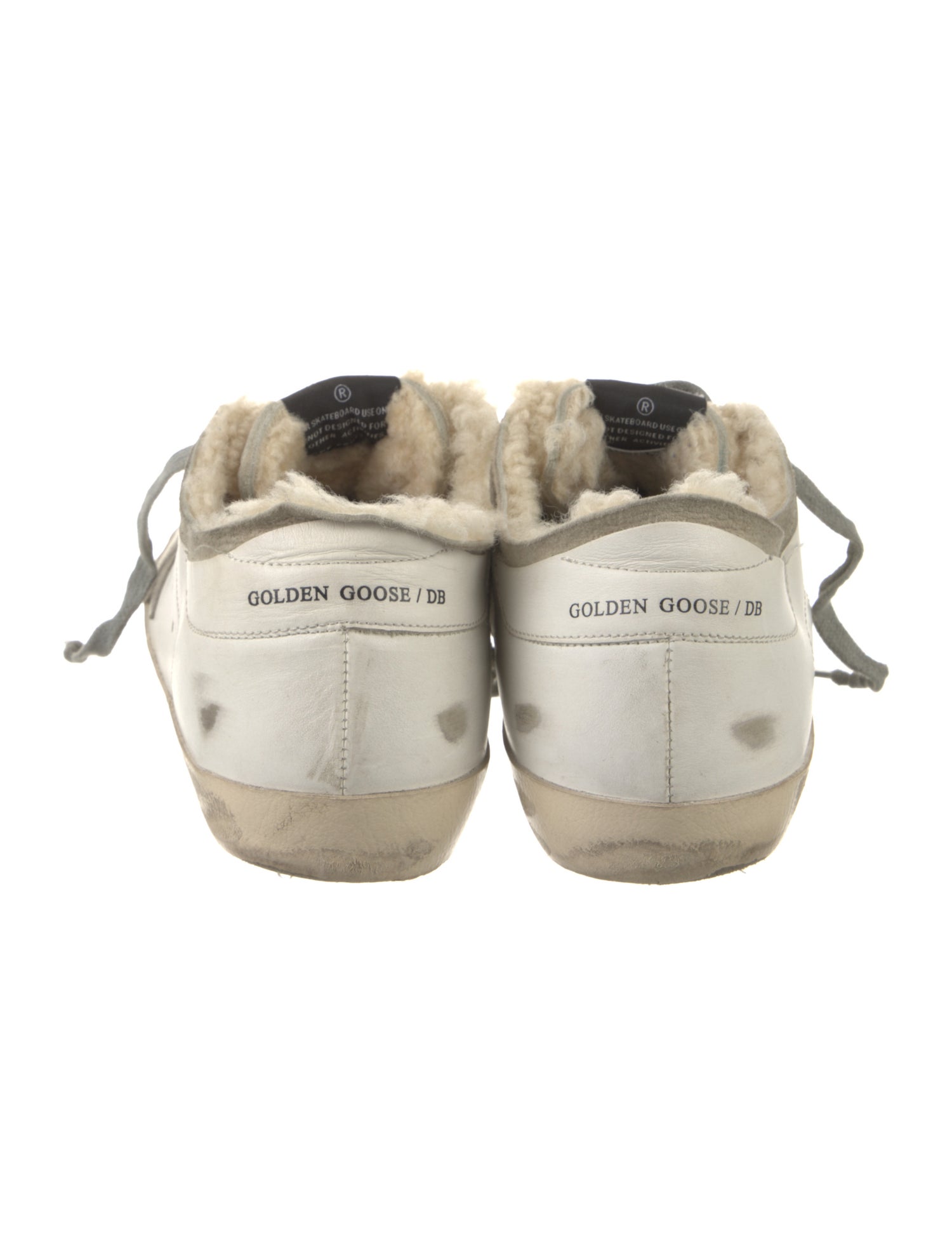 Golden Goose Leather Graphic Print Sneakers